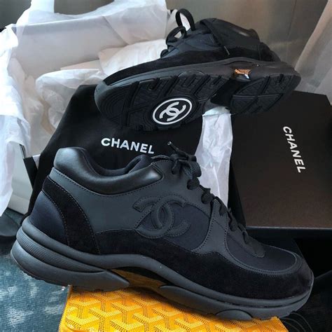 chanel trainers 2018 black|Black Chanel sneakers 2020.